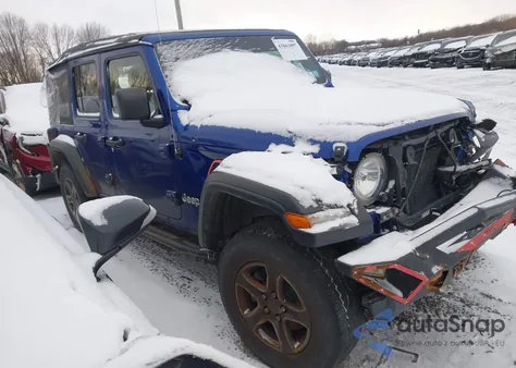 2018 Jeep Wrangler Unlimited Sport S 4X4 из США, поврежденный, VIN 1C4HJXDG6JW243892